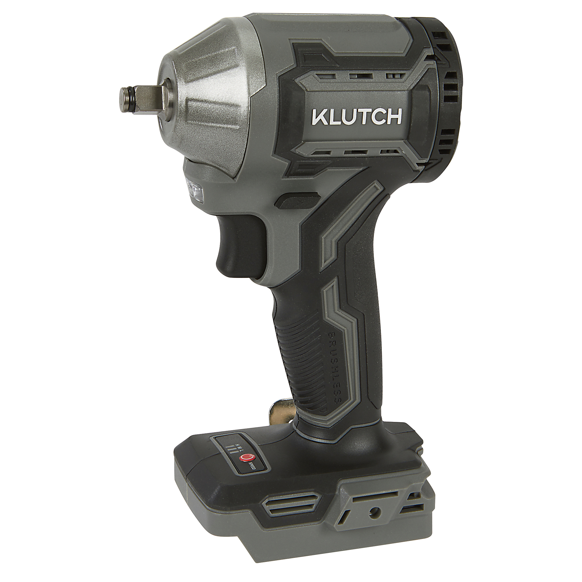 Klutch Compact 3/8in. Impact Wrench, KLiQ 20V, 205 Ft./Lbs. Breakaway Torque, Brushless, Cordless, Bare Tool